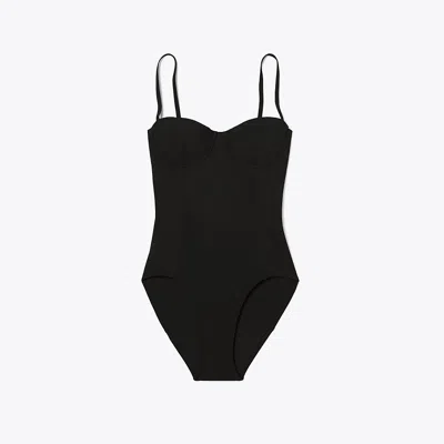 Tory Burch Underwire One-piece In Black
