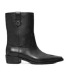 Tory Burch Urban Western Style Short Boots In Schwarz