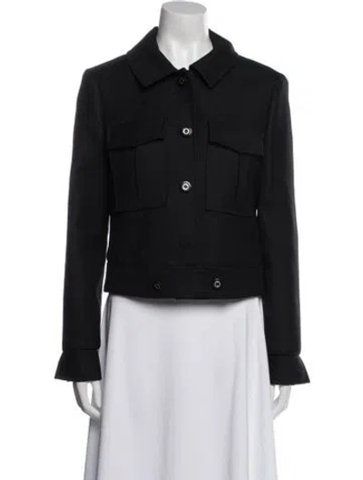 Pre-owned Tory Burch Utility Jacket In Black