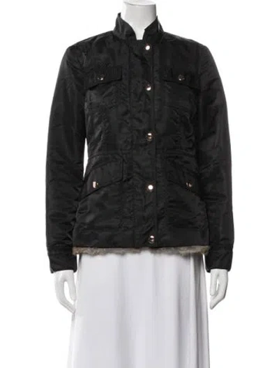 Pre-owned Tory Burch Utility Jacket In Black