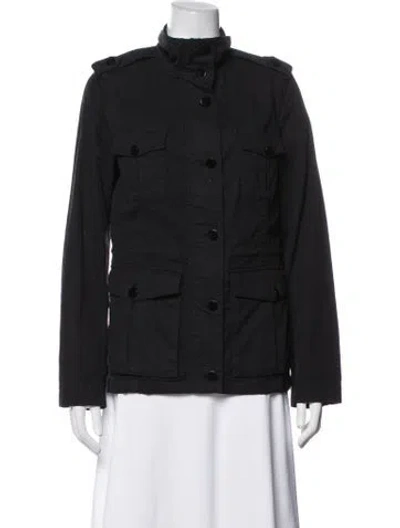 Pre-owned Tory Burch Utility Jacket In Black