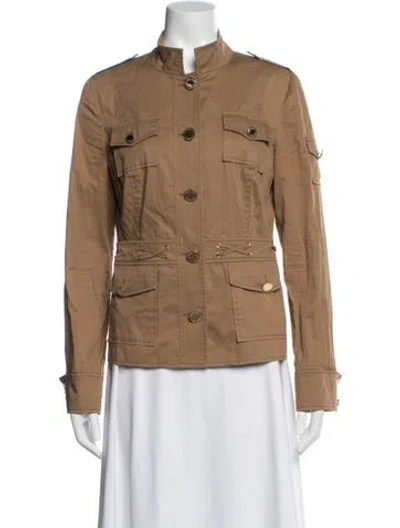 Pre-owned Tory Burch Utility Jacket In Brown