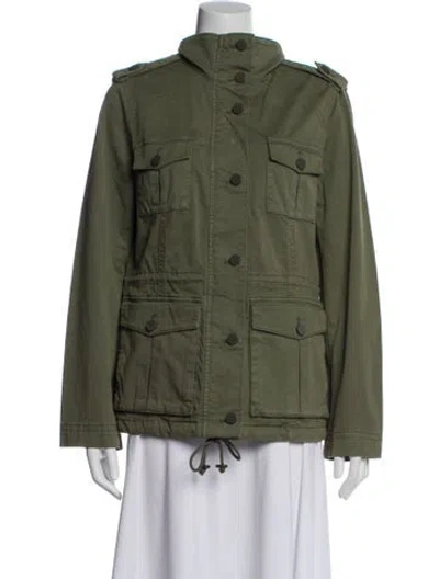Pre-owned Tory Burch Utility Jacket In Green