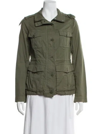 Pre-owned Tory Burch Utility Jacket In Green
