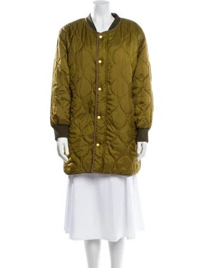 Pre-owned Tory Burch Utility Jacket In Green