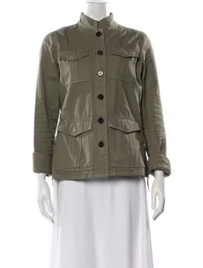 Pre-owned Tory Burch Utility Jacket In Green
