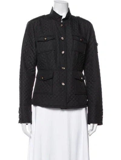 Pre-owned Tory Burch Utility Jacket In Grey