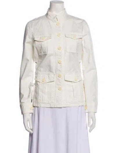 Pre-owned Tory Burch Utility Jacket In Neutral
