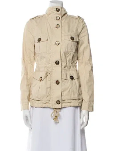 Pre-owned Tory Burch Utility Jacket In Neutral