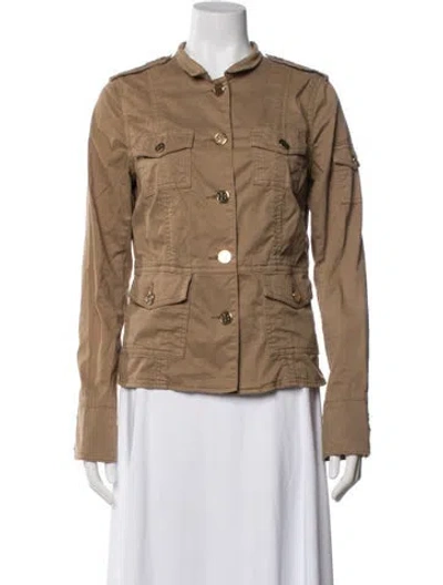 Pre-owned Tory Burch Utility Jacket In Neutral