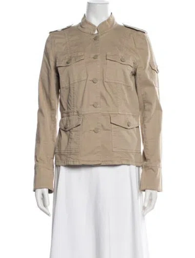 Pre-owned Tory Burch Utility Jacket In Neutral
