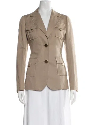 Pre-owned Tory Burch Utility Jacket In Neutral