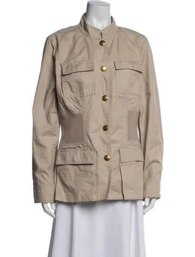 Pre-owned Tory Burch Utility Jacket In Neutrals