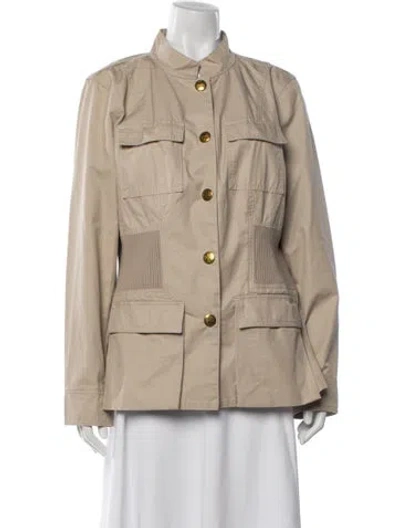Pre-owned Tory Burch Utility Jacket In Neutrals