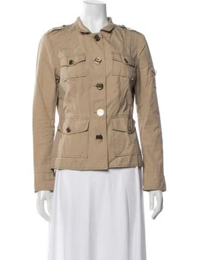 Pre-owned Tory Burch Utility Jacket In Neutrals