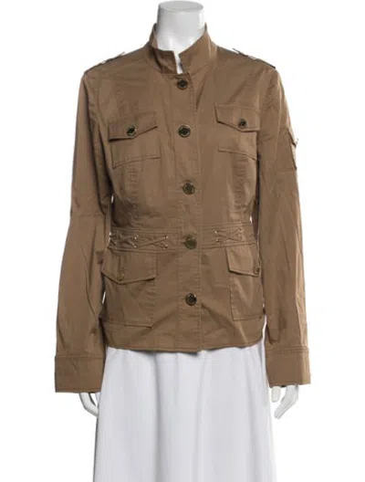 Pre-owned Tory Burch Utility Jacket In Neutrals