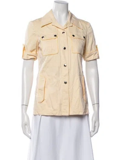 Pre-owned Tory Burch Utility Jacket In Orange