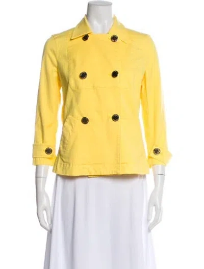 Pre-owned Tory Burch Utility Jacket In Yellow
