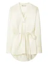 Tory Burch V-neck Blouse In Neutral
