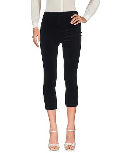 Tory Burch Velour Stretch Casual Pants In Blue