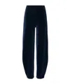 Tory Burch Cotton Sweatpant In Blue