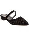 Tory Burch Velvet Dress Flat In Black