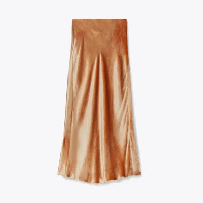 Tory Burch Velvet Skirt In Dusk Pink