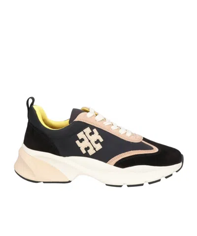 Tory Burch Versatile Multi-color Thick-soled Sneakers In Black
