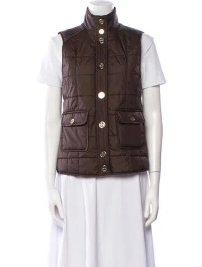 Pre-owned Tory Burch Vest In Brown