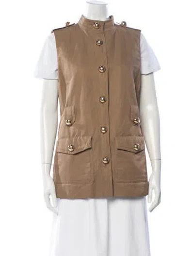 Pre-owned Tory Burch Vest In Brown