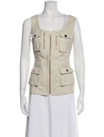 Pre-owned Tory Burch Vest In Neutral