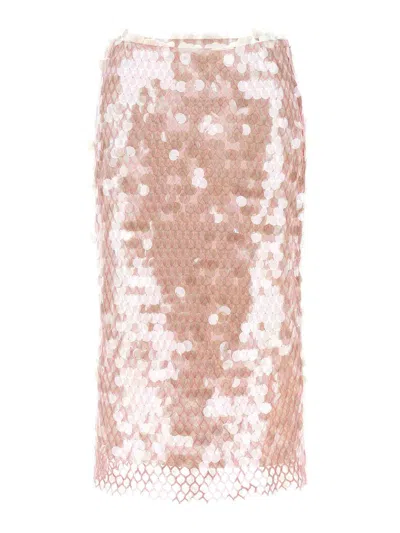 Tory Burch Vestido De Noche In Color Carne Y Neutral