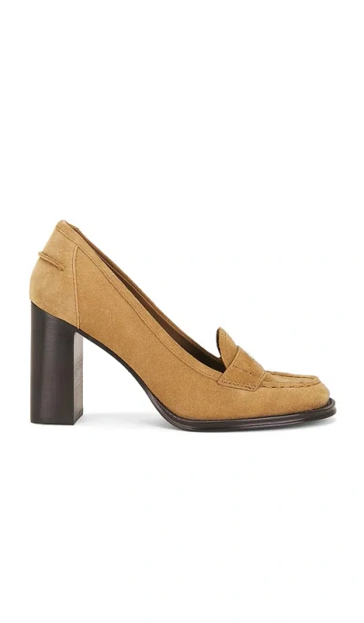 Tory Burch Vintage Heeled Loafer In Brown
