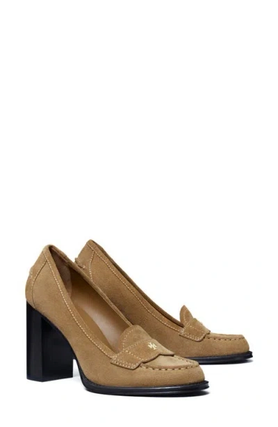 Tory Burch Vintage Heeled Loafer In Toffee