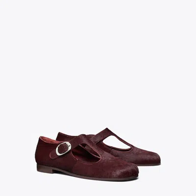 Tory Burch Violet T-strap In Burgundy