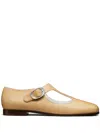 Tory Burch Violet T-strap Leather Loafers In Neutrals
