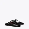 Tory Burch Violet T-strap Mule In Black