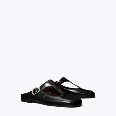 Tory Burch Violet T-strap Mule In Black
