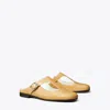 Tory Burch Violet T-strap Mule In Brown