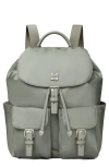 Tory Burch Virgina Nylon Backpack In Gray
