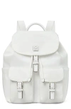 Tory Burch Virgina Nylon Backpack In White