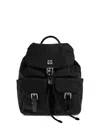 Tory Burch Virginia Backpack In Recycled Nylon In Black