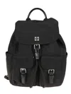Tory Burch Adjustable Strap Flap Backpack Pockets
