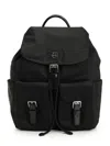 Tory Burch Functional Nylon Backpack With Multiple Pockets In Black