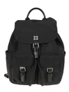 Tory Burch Functional Nylon Backpack With Multiple Pockets In Black