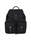 Tory Burch Functional Nylon Backpack With Multiple Pockets In Black
