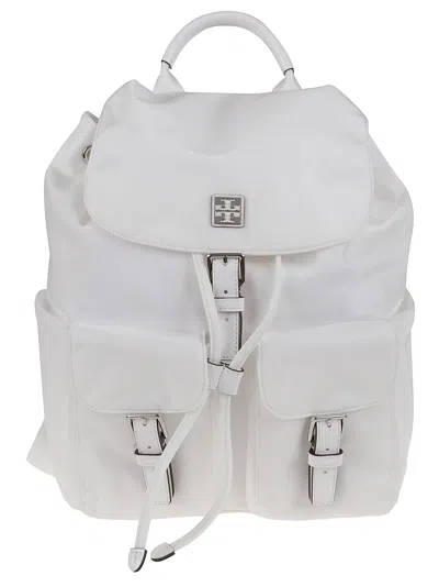 Tory Burch Virginia Backpack In White