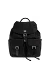 Tory Burch Functional Nylon Backpack With Multiple Pockets