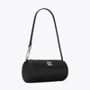 Tory Burch Virginia Nylon Cylindrical Shoulder Bag In Black