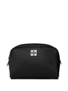 Tory Burch Virginia Nylon Cosmetic Case In Black